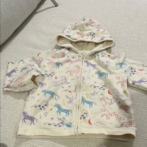 Angel Dear Size 4T Cream Hoodie